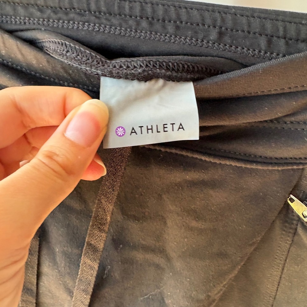 Athleta Metro Skirt Skort Womens S Black Activewear Pockets Gorpcore Tennis Golf - Picture 4 of 12